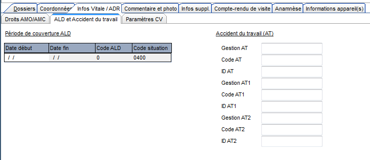 Code gestion ald